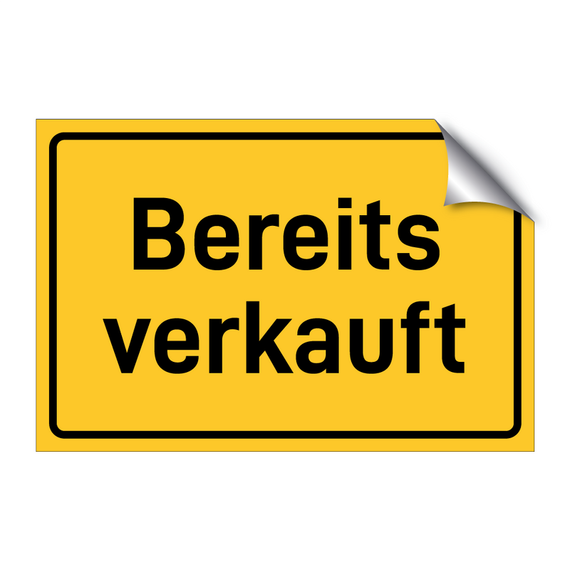 Bereits verkauft & Bereits verkauft & Bereits verkauft & Bereits verkauft