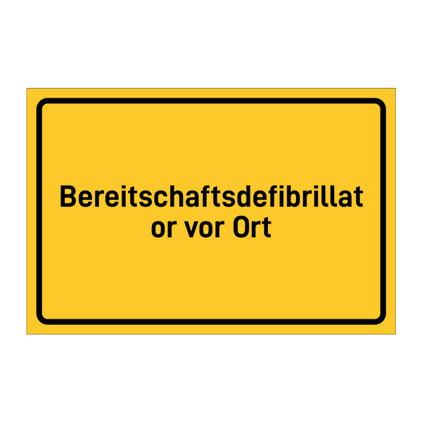 Bereitschaftsdefibrillator vor Ort & Bereitschaftsdefibrillator vor Ort