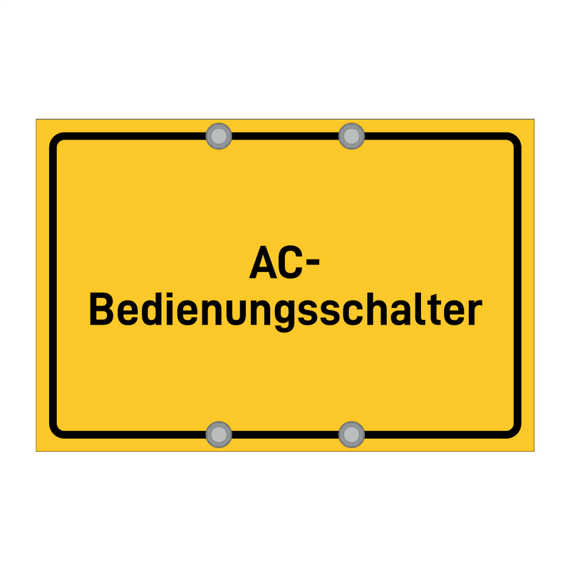 AC- Bedienungsschalter & AC- Bedienungsschalter & AC- Bedienungsschalter & AC- Bedienungsschalter