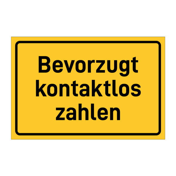 Bevorzugt kontaktlos zahlen & Bevorzugt kontaktlos zahlen & Bevorzugt kontaktlos zahlen