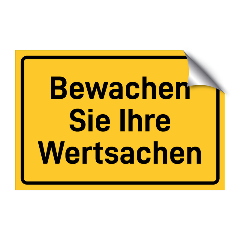 Bewachen Sie Ihre Wertsachen & Bewachen Sie Ihre Wertsachen & Bewachen Sie Ihre Wertsachen