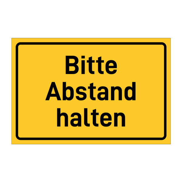 Bitte Abstand halten & Bitte Abstand halten & Bitte Abstand halten & Bitte Abstand halten