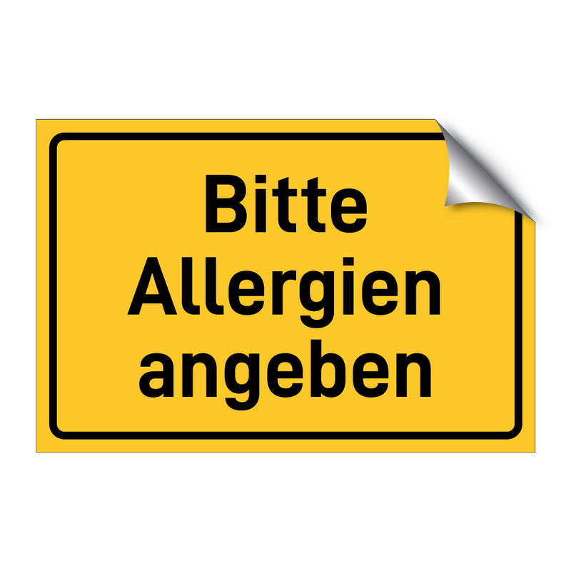 Bitte Allergien angeben & Bitte Allergien angeben & Bitte Allergien angeben