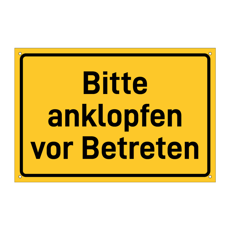 Bitte anklopfen vor Betreten & Bitte anklopfen vor Betreten & Bitte anklopfen vor Betreten