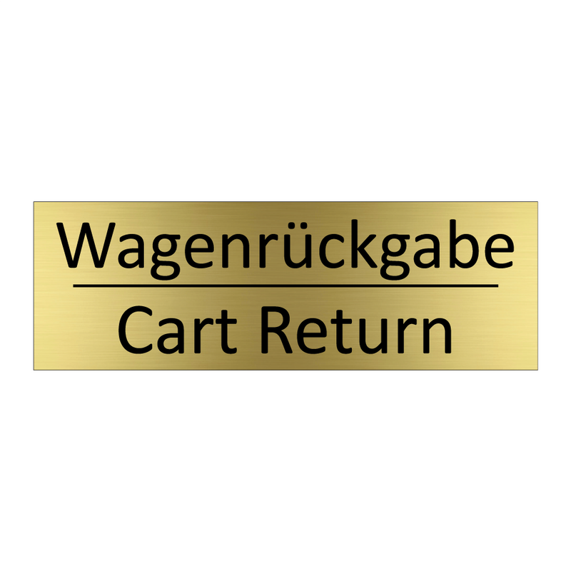 Wagenrückgabe - Cart Return