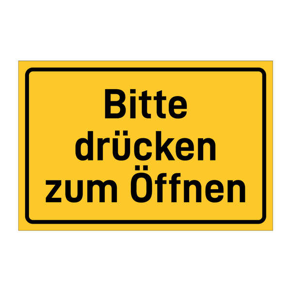 Bitte drücken zum Öffnen & Bitte drücken zum Öffnen & Bitte drücken zum Öffnen