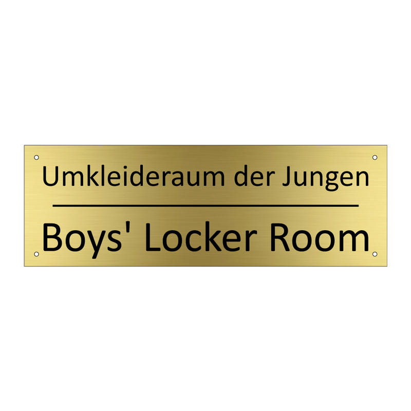 Umkleideraum der Jungen - Boys' Locker Room