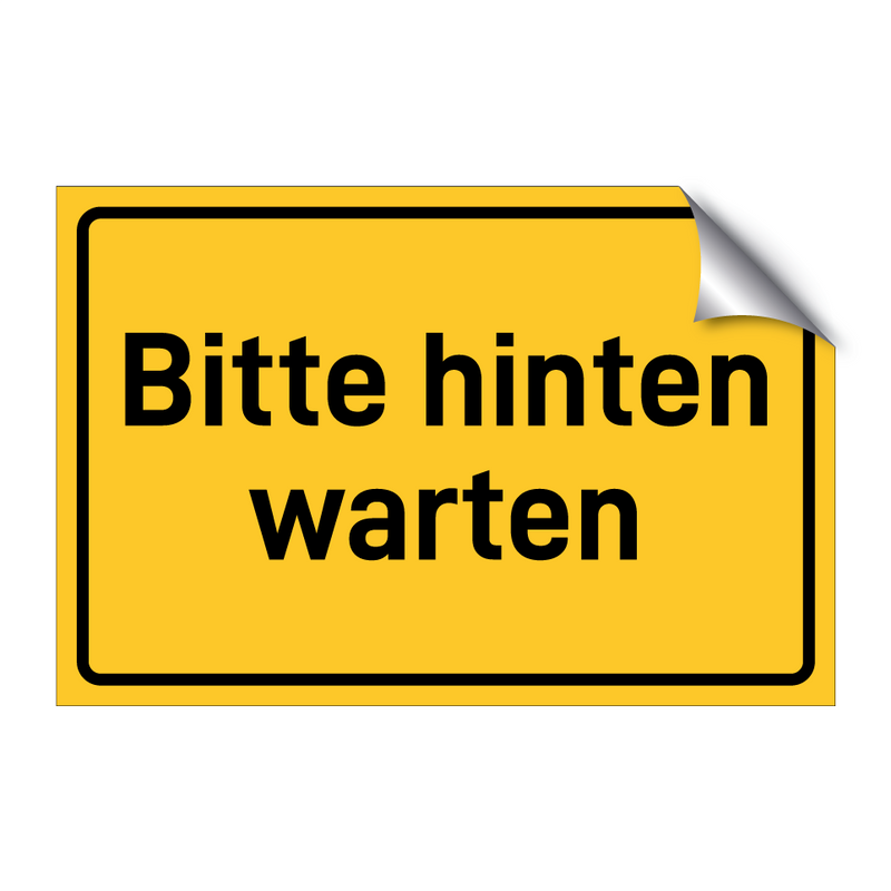 Bitte hinten warten & Bitte hinten warten & Bitte hinten warten & Bitte hinten warten