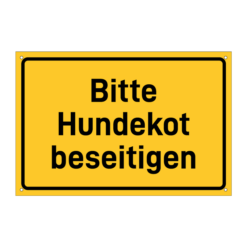 Bitte Hundekot beseitigen & Bitte Hundekot beseitigen & Bitte Hundekot beseitigen