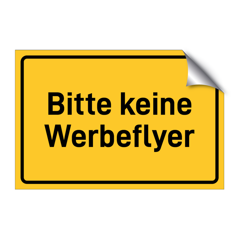 Bitte keine Werbeflyer & Bitte keine Werbeflyer & Bitte keine Werbeflyer & Bitte keine Werbeflyer