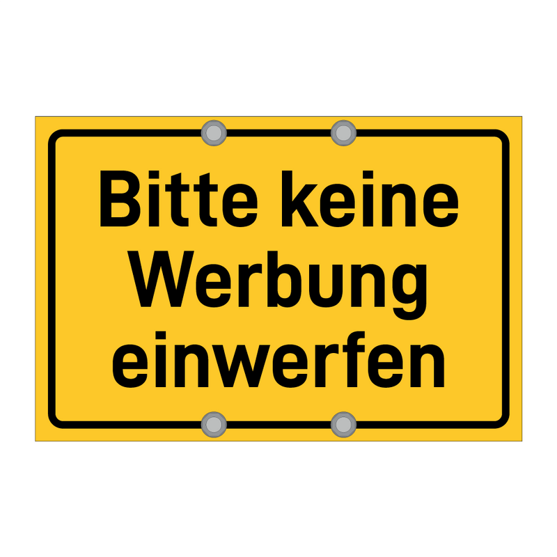 Bitte keine Werbung einwerfen & Bitte keine Werbung einwerfen & Bitte keine Werbung einwerfen