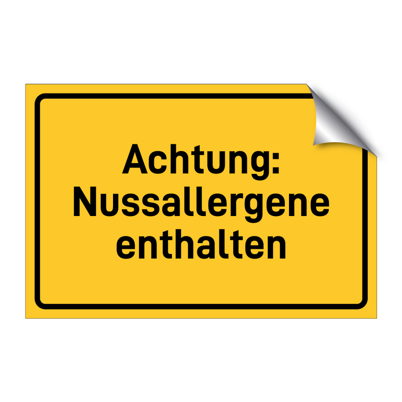 Achtung: Nussallergene enthalten & Achtung: Nussallergene enthalten