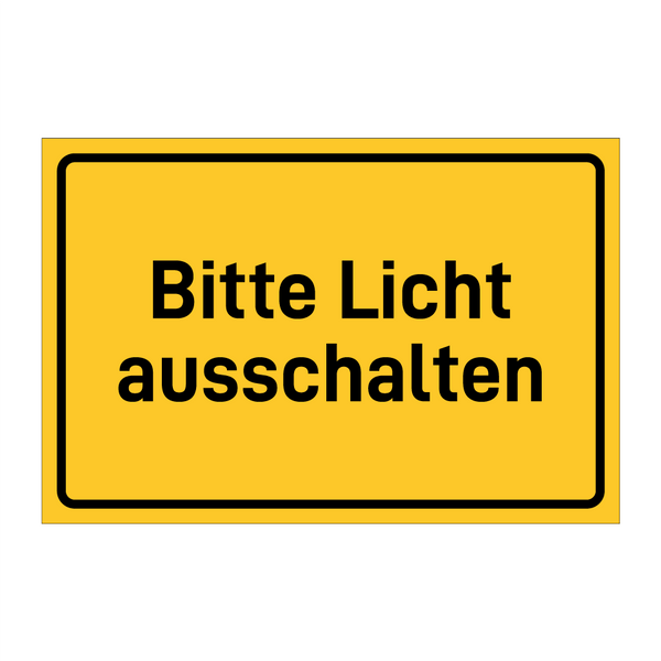 Bitte Licht ausschalten