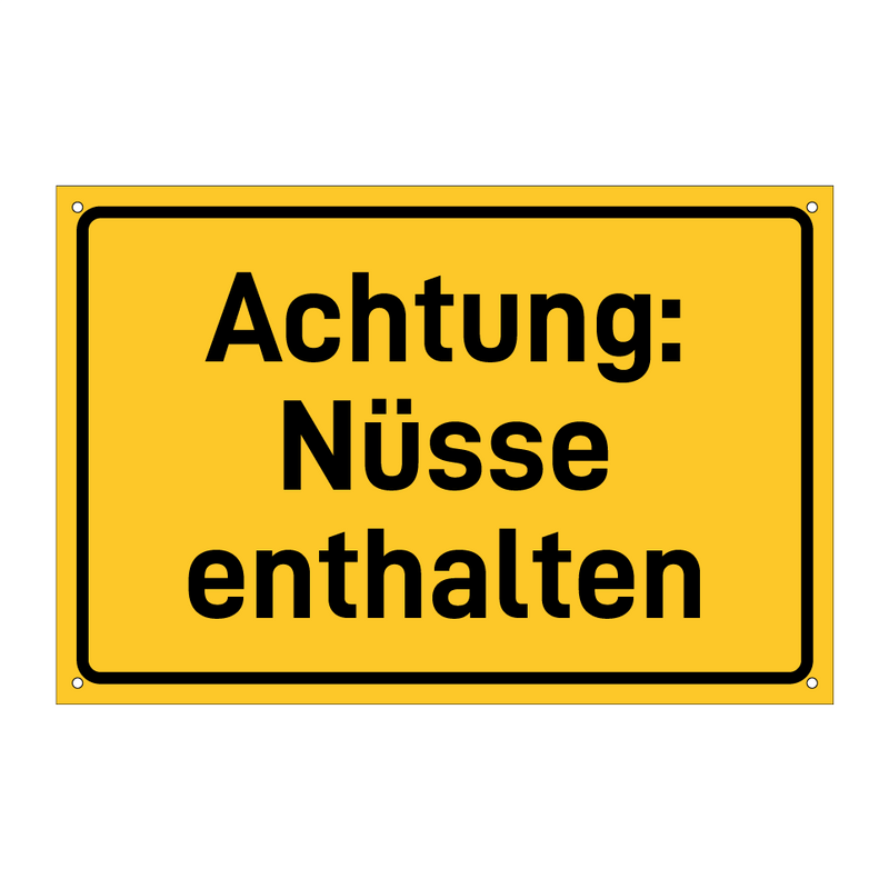 Achtung: Nüsse enthalten & Achtung: Nüsse enthalten & Achtung: Nüsse enthalten