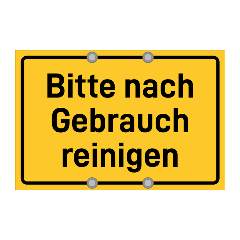 Bitte nach Gebrauch reinigen