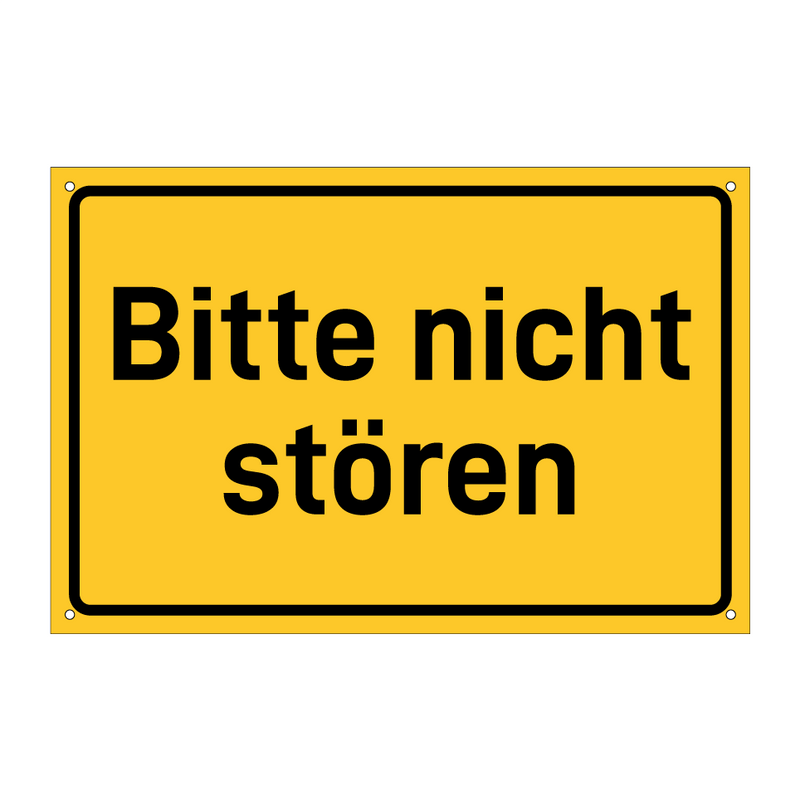 Bitte nicht stören