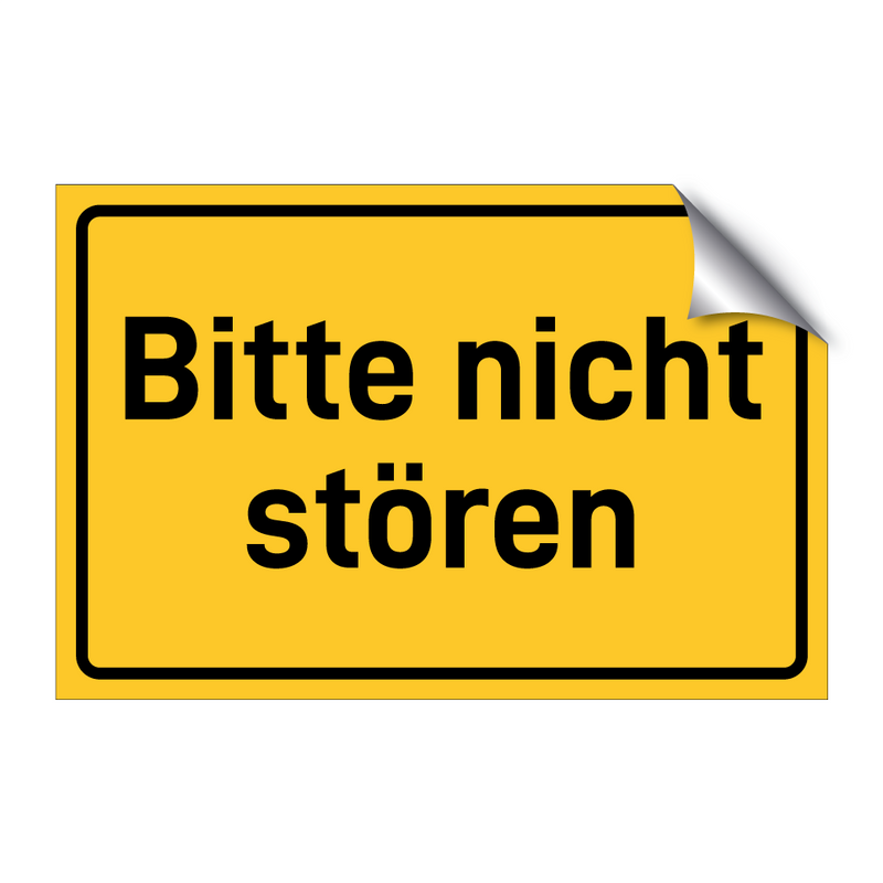 Bitte nicht stören