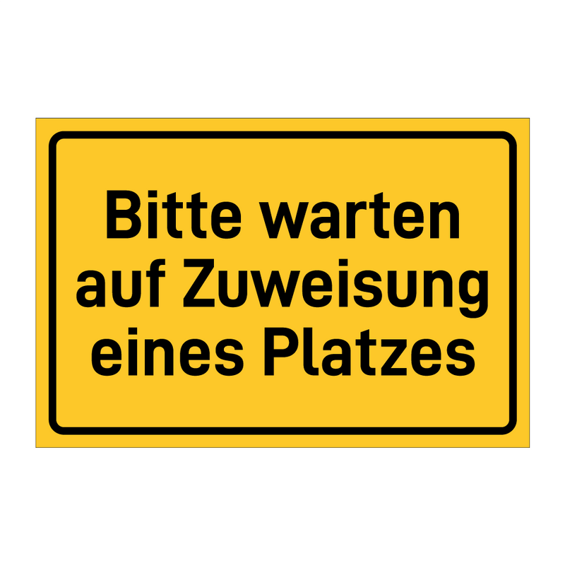 Bitte warten auf Zuweisung eines Platzes