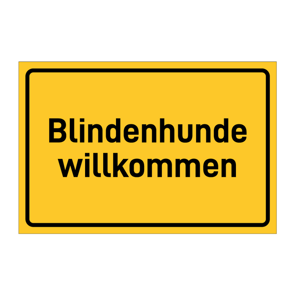 Blindenhunde willkommen