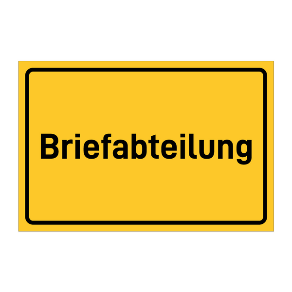 Briefabteilung