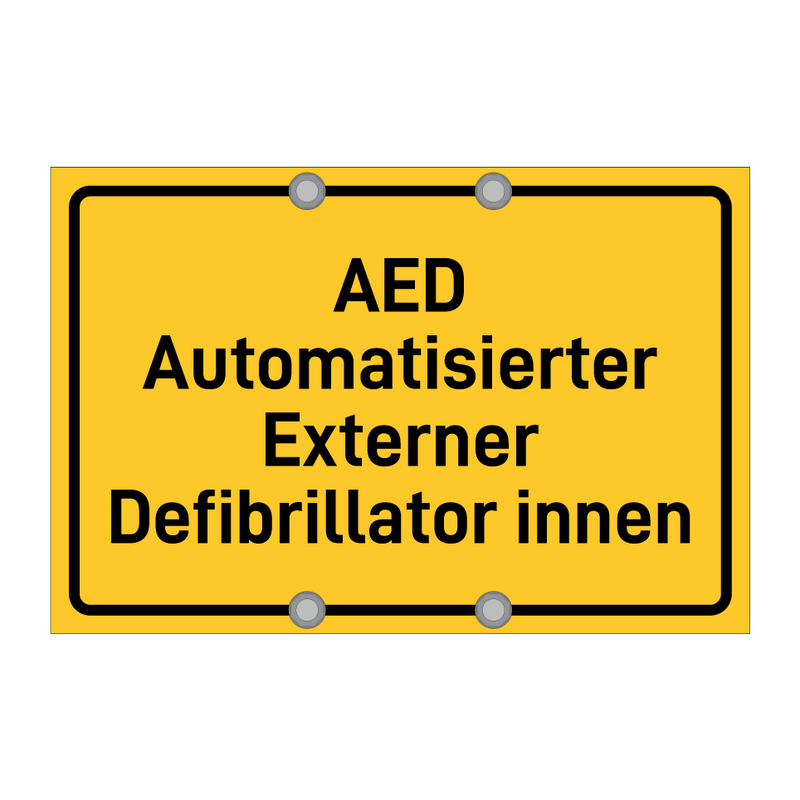 AED Automatisierter Externer Defibrillator innen & AED Automatisierter Externer Defibrillator innen