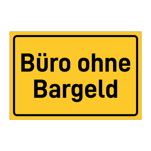 Büro ohne Bargeld