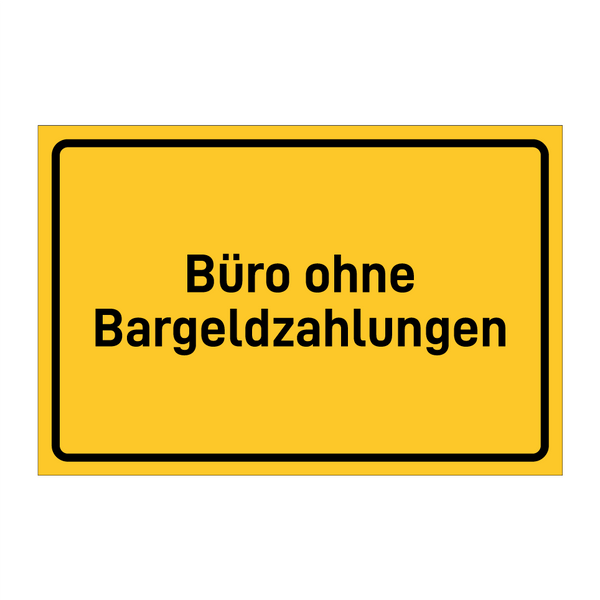 Büro ohne Bargeldzahlungen