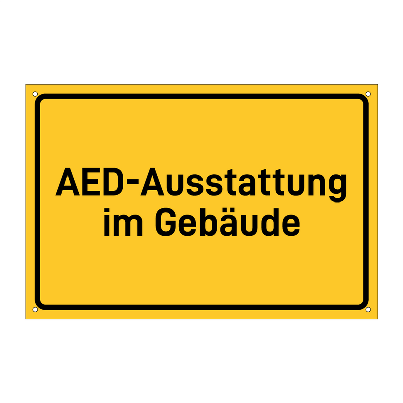 AED-Ausstattung im Gebäude & AED-Ausstattung im Gebäude & AED-Ausstattung im Gebäude