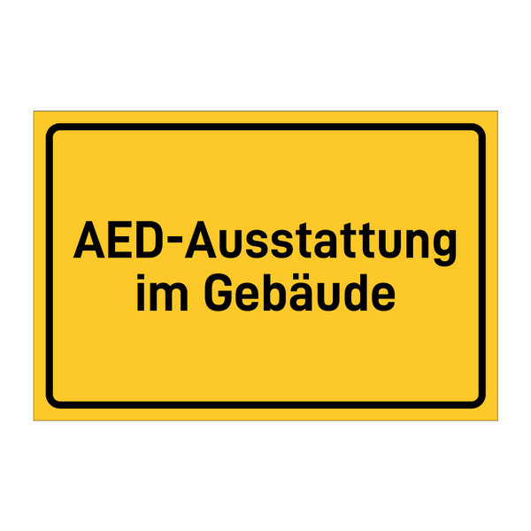 AED-Ausstattung im Gebäude