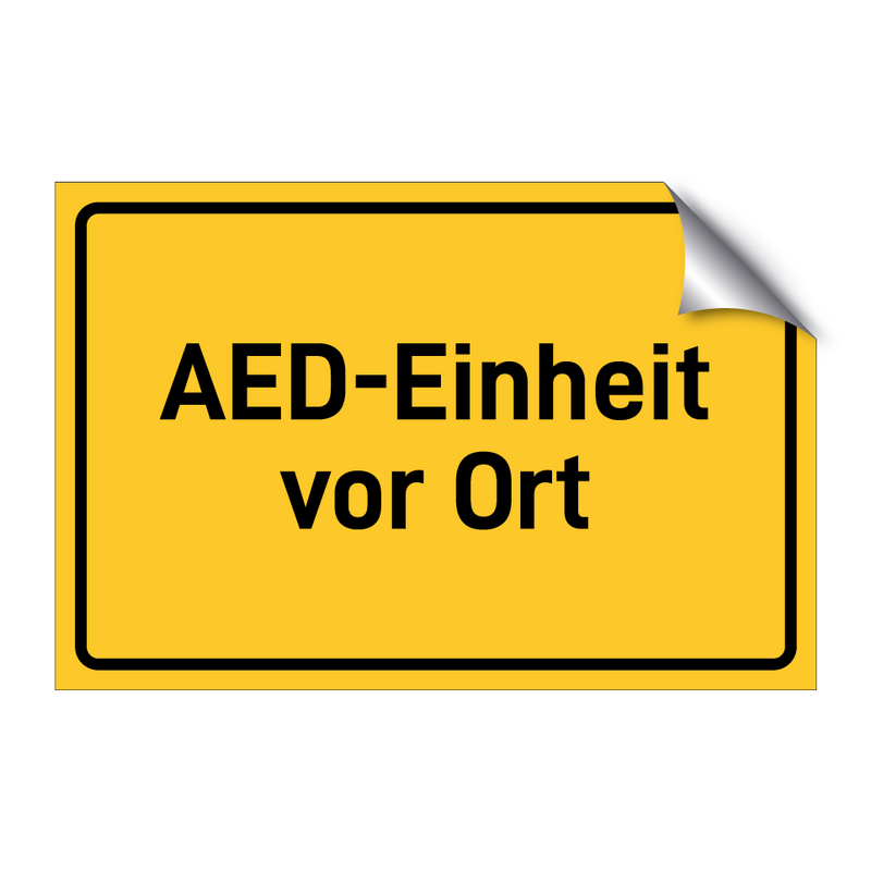 AED-Einheit vor Ort