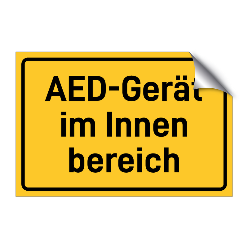 AED-Gerät im Innen bereich & AED-Gerät im Innen bereich & AED-Gerät im Innen bereich