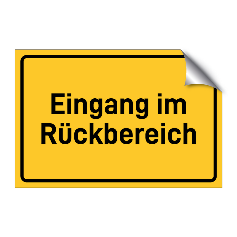 Eingang im Rückbereich