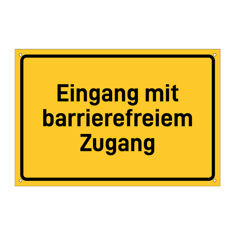 Eingang mit barrierefreiem Zugang