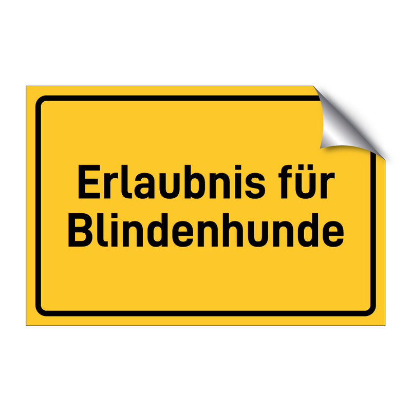 Erlaubnis für Blindenhunde & Erlaubnis für Blindenhunde & Erlaubnis für Blindenhunde