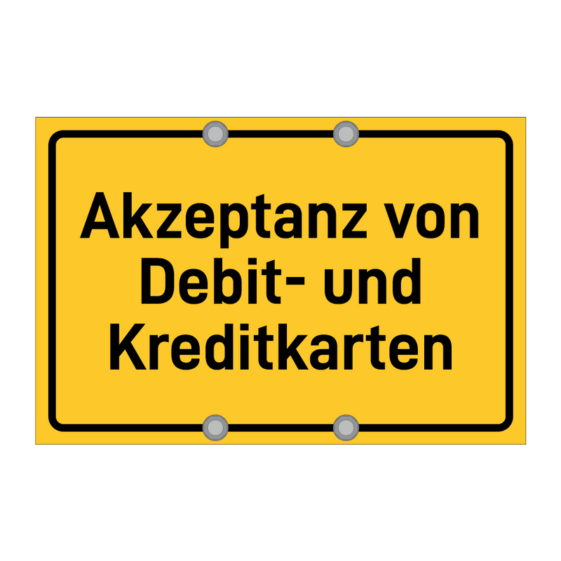 Akzeptanz von Debit- und Kreditkarten & Akzeptanz von Debit- und Kreditkarten