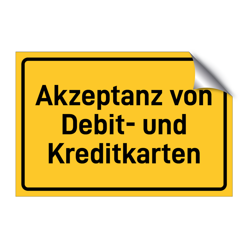 Akzeptanz von Debit- und Kreditkarten & Akzeptanz von Debit- und Kreditkarten