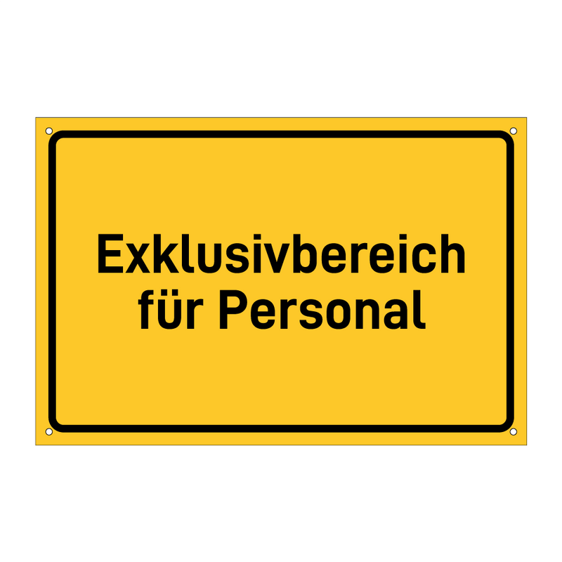 Exklusivbereich für Personal