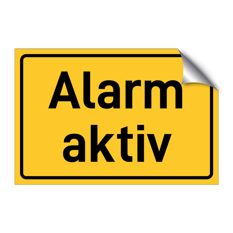 Alarm aktiv & Alarm aktiv & Alarm aktiv & Alarm aktiv