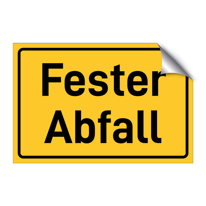 Fester Abfall & Fester Abfall & Fester Abfall & Fester Abfall
