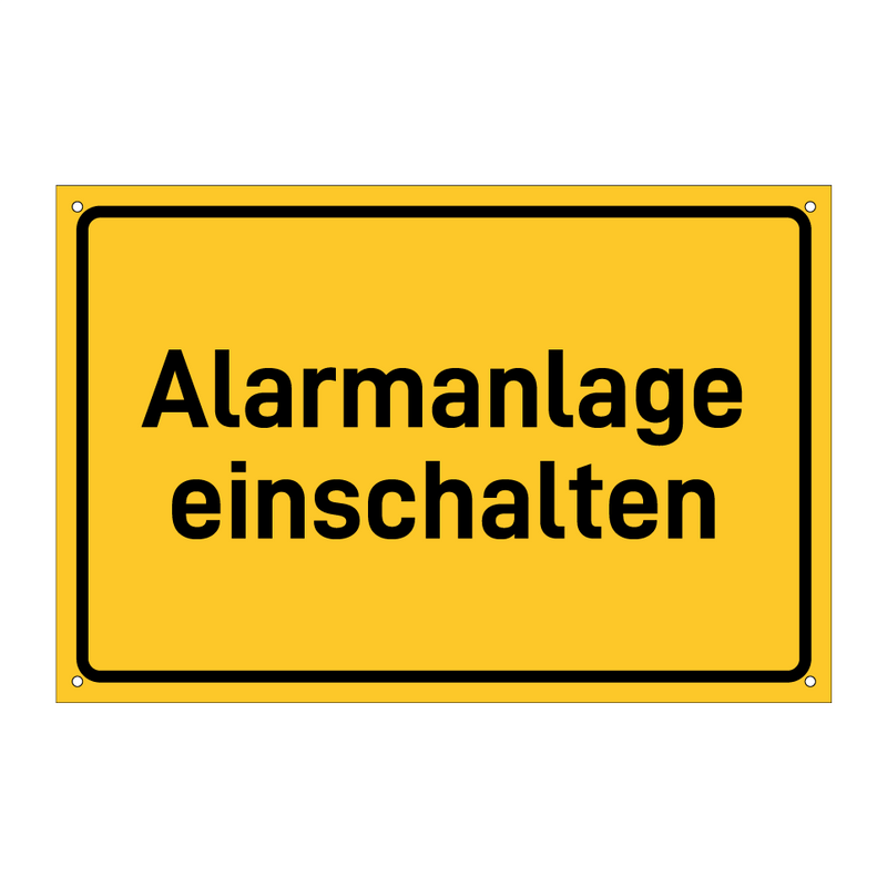 Alarmanlage einschalten & Alarmanlage einschalten & Alarmanlage einschalten