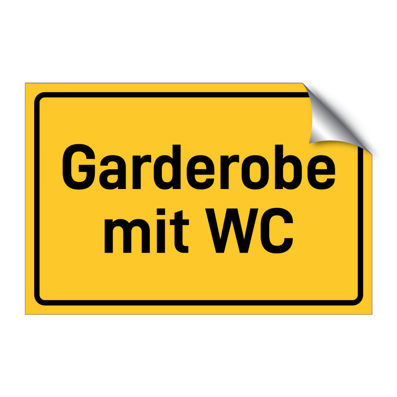 Garderobe mit WC