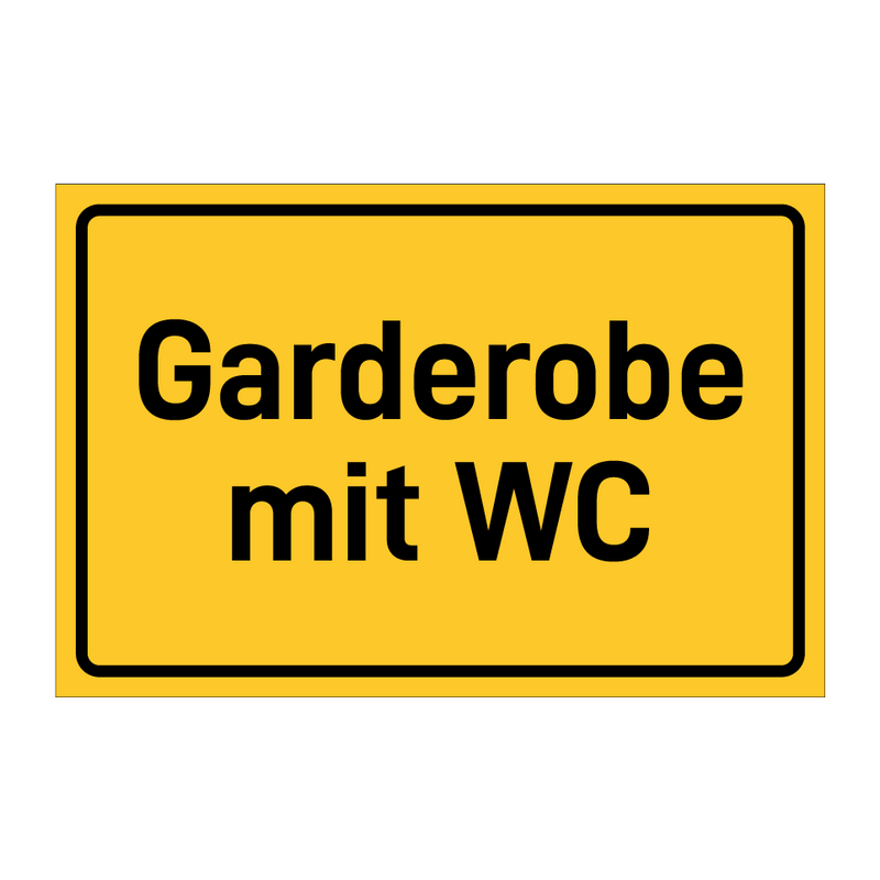 Garderobe mit WC