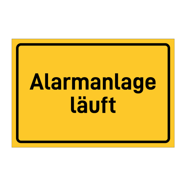 Alarmanlage läuft & Alarmanlage läuft & Alarmanlage läuft & Alarmanlage läuft