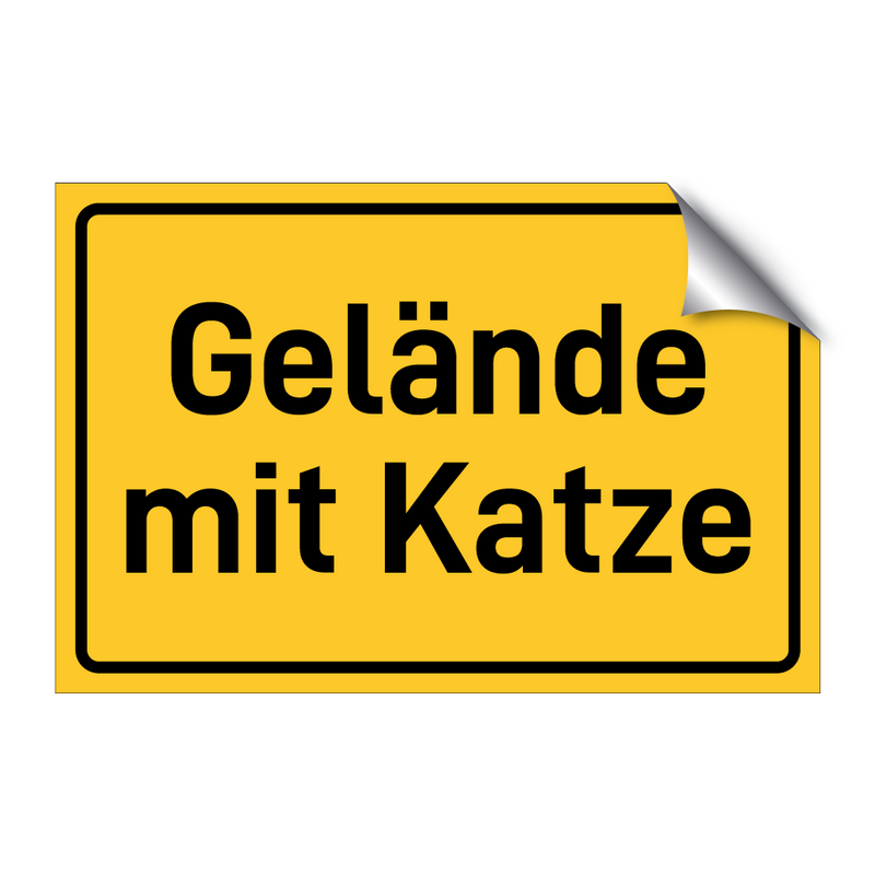 Gelände mit Katze