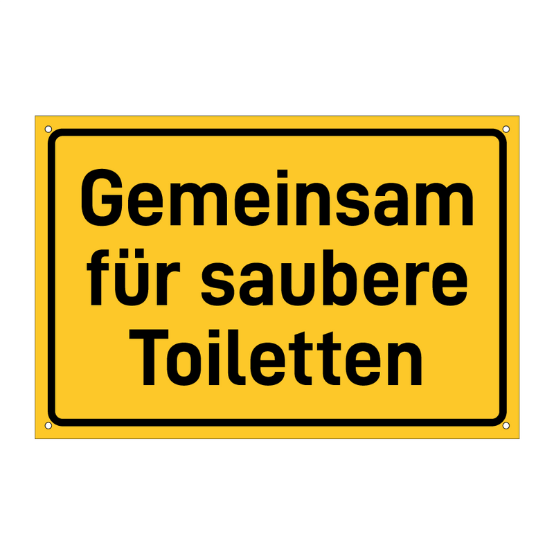 Gemeinsam für saubere Toiletten