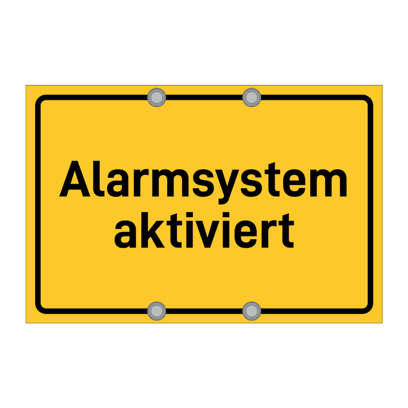 Alarmsystem aktiviert & Alarmsystem aktiviert & Alarmsystem aktiviert & Alarmsystem aktiviert