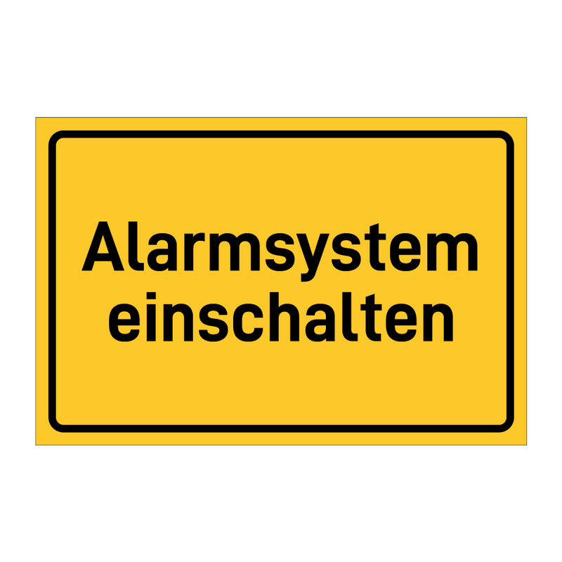 Alarmsystem einschalten & Alarmsystem einschalten & Alarmsystem einschalten