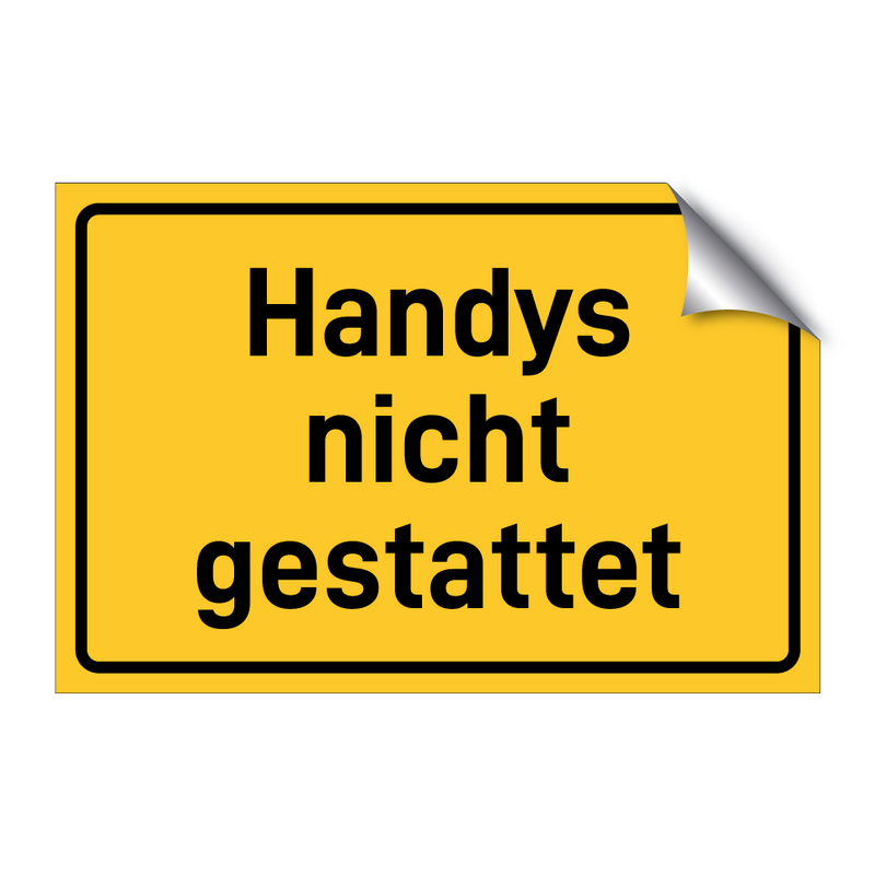 Handys nicht gestattet