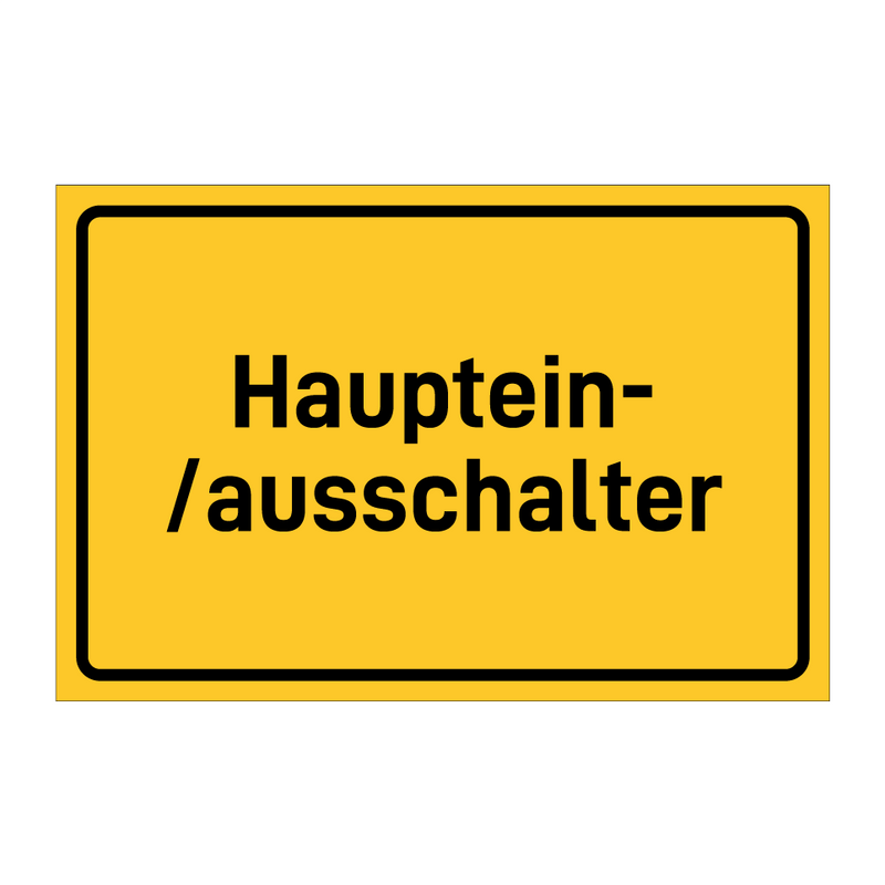 Hauptein- /ausschalter