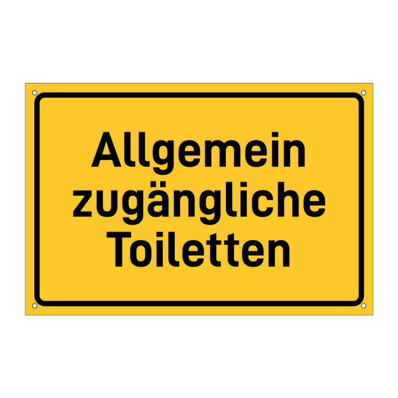 Allgemein zugängliche Toiletten & Allgemein zugängliche Toiletten